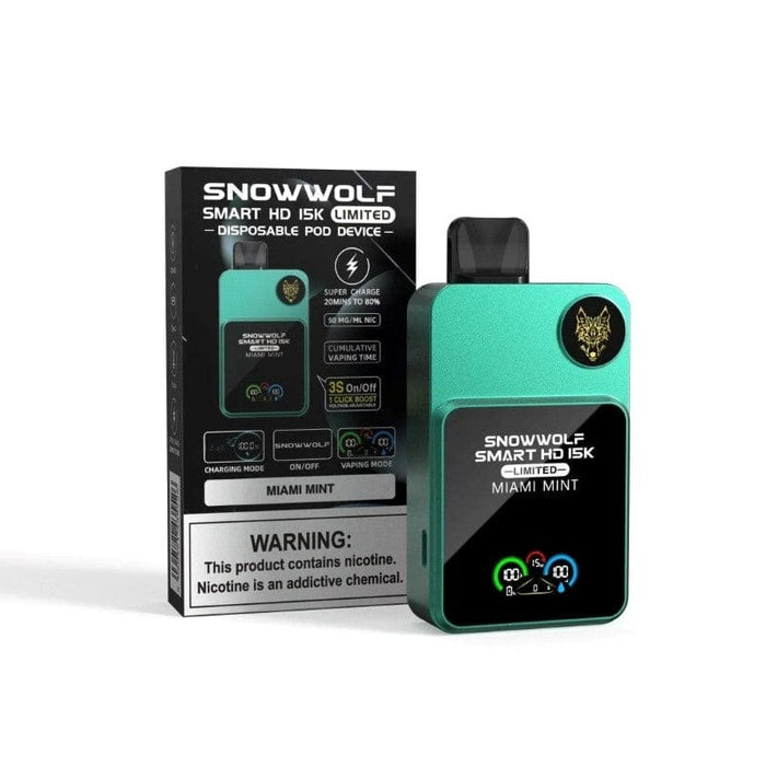 SnowWolf Smart HD 15K Disposable Vape (5%, 15000 Puffs)