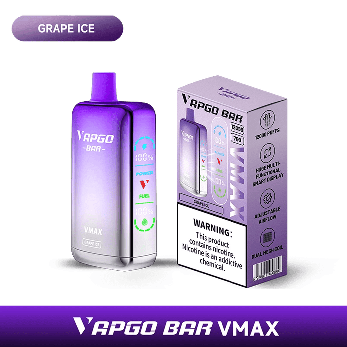 VAPGO BAR Vmax Disposable Vape  (5%, 12000 Puffs)