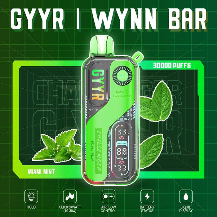 GYYR WYNN Bar Challenger 30K Disposable Vape (5%, 30000 Puffs)