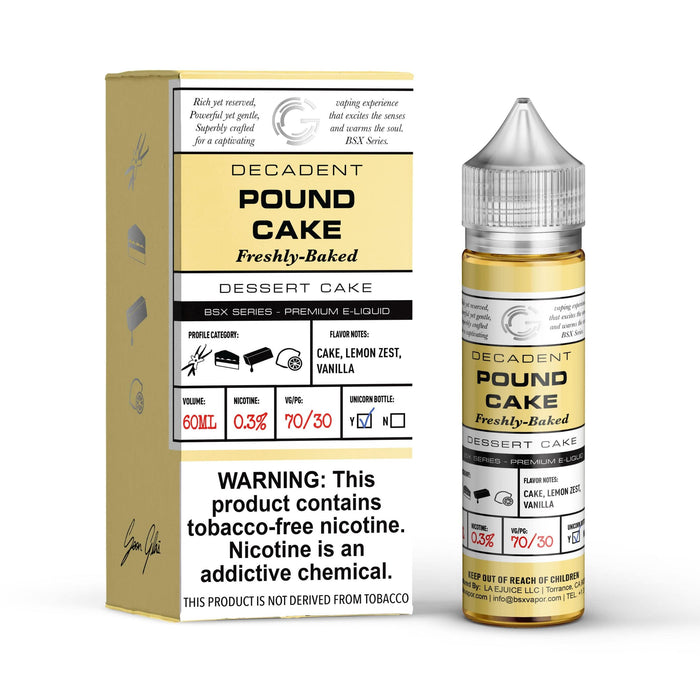 Glas Basix Pound Cake 60ml Vape Juice