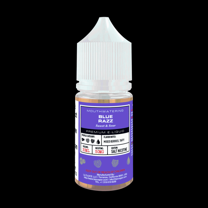 Blue Razz 30ml Nic Salt Vape Juice - Glas Basix