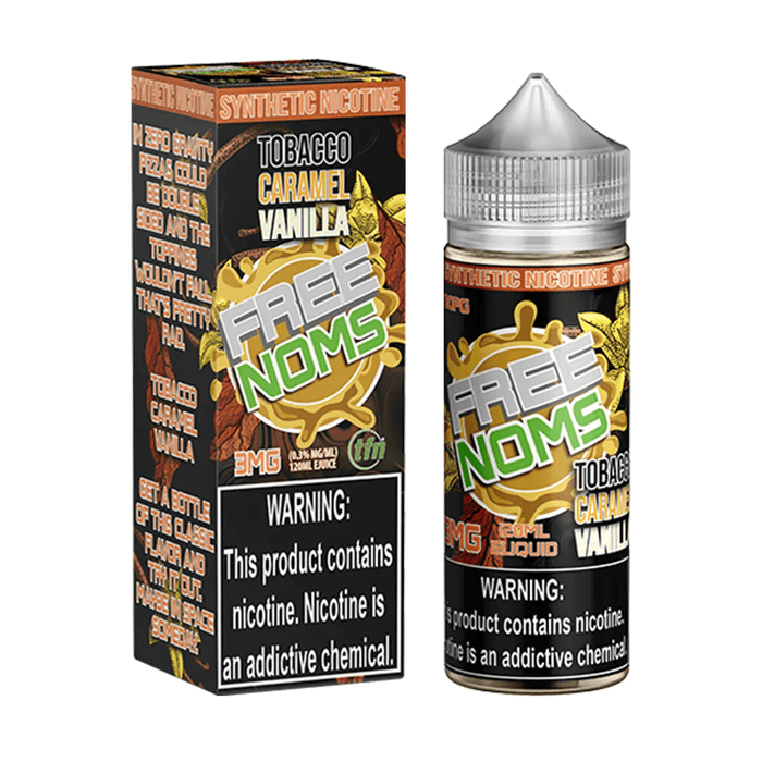 Tobacco Caramel Vanilla TFN 120ml Vape Juice - Free Noms