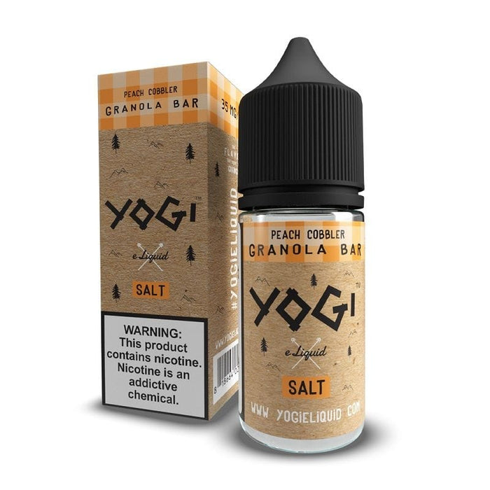 Yogi Salts Peach Cobbler Granola Nic Salt Vape Juice 30ml