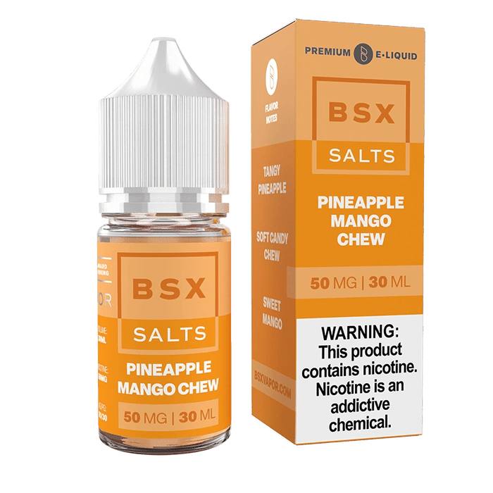 Glas BSX Pineapple Mango Chew Nic Salt Vape Juice 30ml