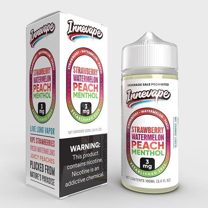 Innevape Strawberry Watermelon Peach Menthol Vape Juice 100ml